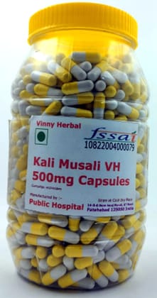 Kali Musali VH Herbal Supplement 500mg Capsules