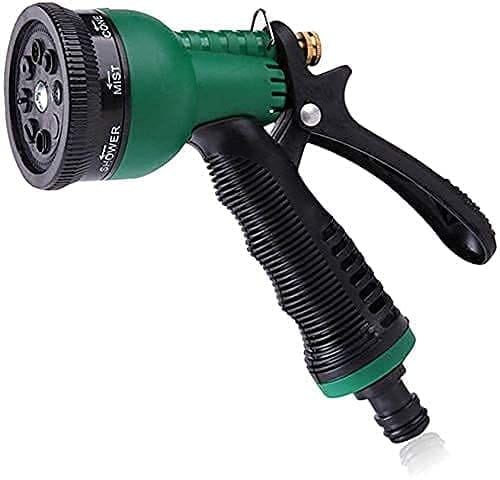 Namaskaram 7 Pattern High Pressure Garden Hose Nozzle Water Spray Gun for Gardening, Washing Car, Outdoor Pet Bath, Window, Floor, Surface Cleaning with Water Flow Control Function (Multicolor)