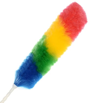 Namaskaram Flexible Bendable Magic Colourful Microfibre Static Duster (1Pc) with Multipurpose Microfiber Cleaning Duster, Wall Hanging Handle