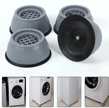 Mode Koorts Washing Machine Feet Stabilizer Dryer Pedestals Washer Rubber | Anti- Vibration Pads Leveling Feet | Stand Rubber Legs | Used for Floor Washing Machine, Table & Chair