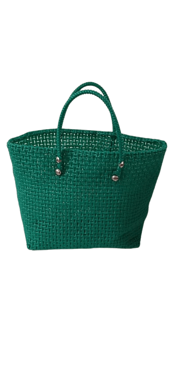 Hand Woven green  bag