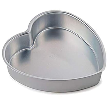 namaskaram Aluminium Cake Mould for Cake Baking | Aluminium Baking Heart Shape Cake (Heart Shape)