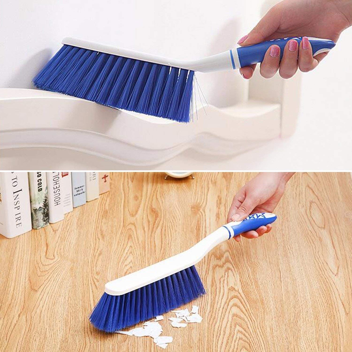 Namaskaram Plastic Soft Bristle Cleaning Brush for Carpet, Car Seat, Curtain, Mats, Upholstery (Multi-Colored)