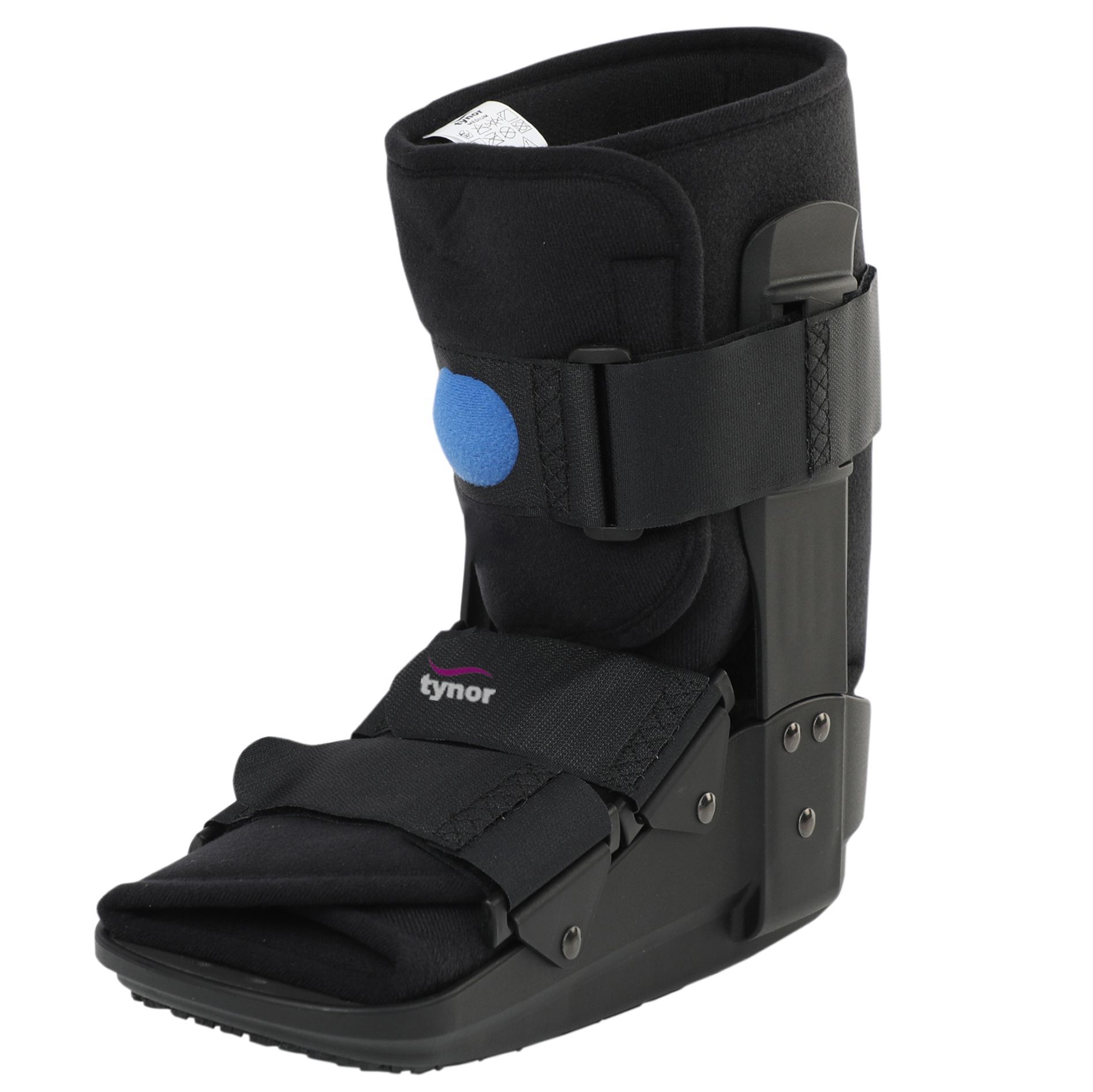 Tynor Walker Boot Air- Short, Black, Small, 1 Unit