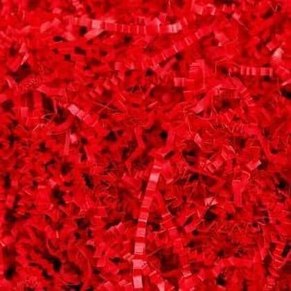 JPPL Shredded Paper for Gift Wrappping & Basket Filling,Crinkle Cut Paper,Confetti Paper,Reusable & Environment Friendly,Suitable for E-commerce Business,(Pack of 500 grams) (Red)