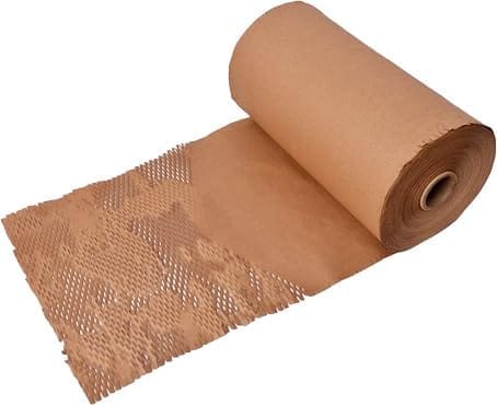 JPPL paper honeycomb roll | Expands hex to 400 meter | Plastic alternative | Packaging & shipping supplies bubble wrap roll| Brown colour (390mm / 16 inch x250 meter)