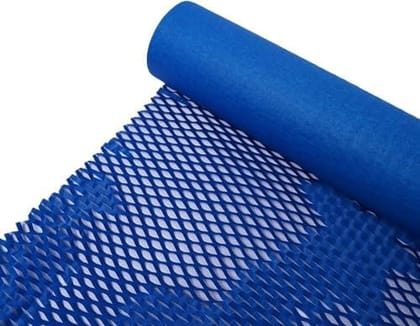 JPPL paper honeycomb roll | Expands hex to 16 meter | Plastic alternative | Packaging & shipping supplies bubble wrap roll| (390mm / 16 inch x10 meter) (Blue)