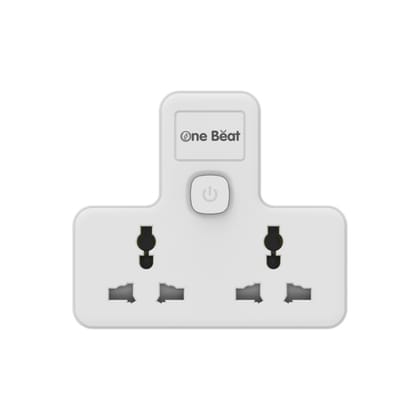 One Beat Cordless Extension Board, Multi Plug with 2 Sockets - Flex Board with Safety Shutter Protection (2 Socket Wall)…