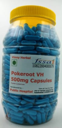 Pokeroot VH Herbal Supplement 500mg Capsules