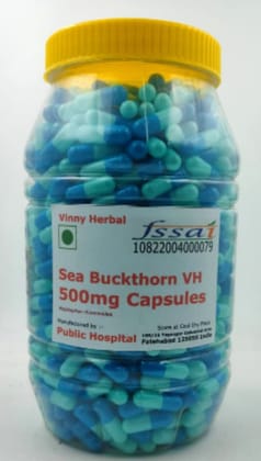 Sea Buckthorn VH Herbal Supplement 500mg Capsules