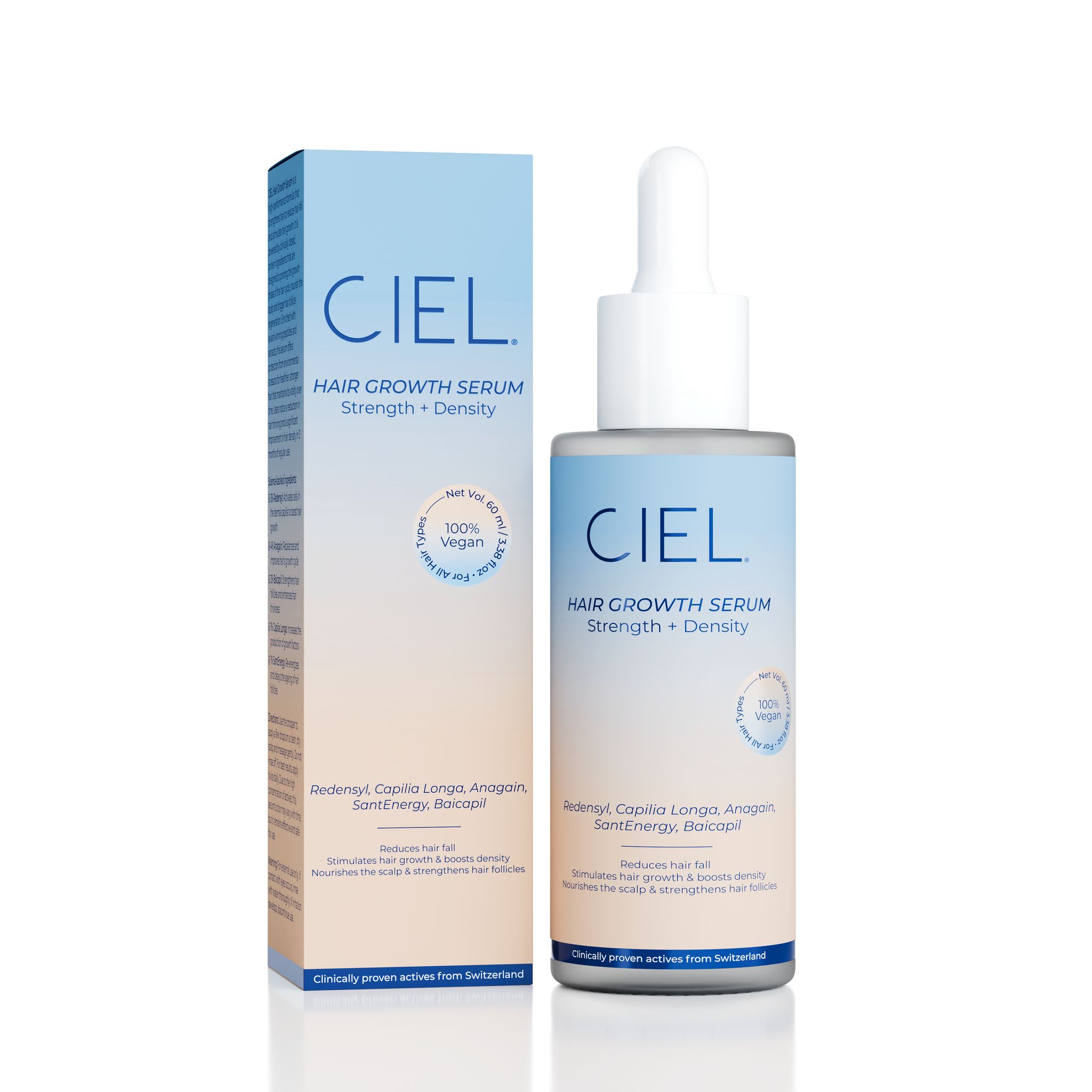 CIEL Hair Growth Serum to Reduce Hair Fall, Stimulate Hair Growth, Boost Density & Strengthen Hair