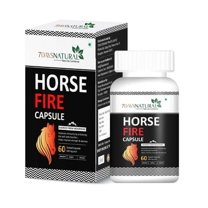 Horse Fire Capsule shilajit | Ayurvedic Stamina Booster | 7Days Natural