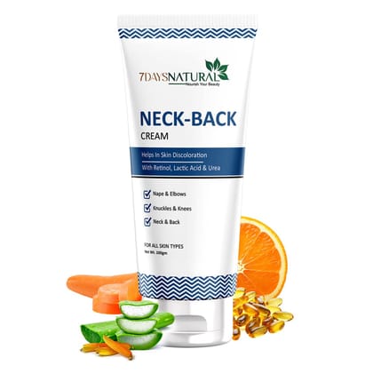 Neck Back Cream | For Even toned and Smooth Nape, Brightens and Lightens Neck , 7Days Natural