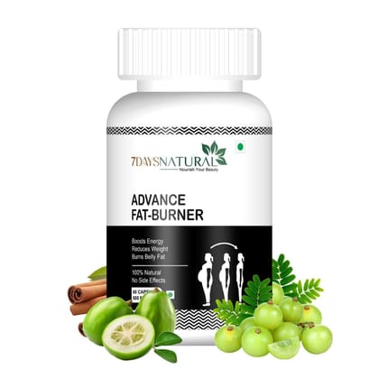 7Days Natural Advanced Fat Burner Capsule | Loose Inches capsule for Men and Women