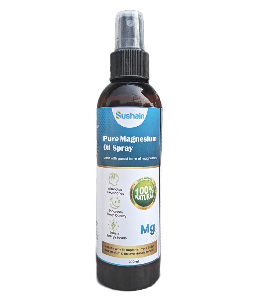 Sushain Pure Magnesium Oil for muscles, joints, and relaxation