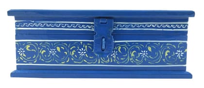 COTTAGE Wooden Box Jaipur Style Handcrafted Wooden Box - Rustic Decorative Storage Box for Jewelry and Keepsakes - 5x3 inch