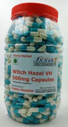 Witch Hazel VH Herbal Supplement 500mg Capsules