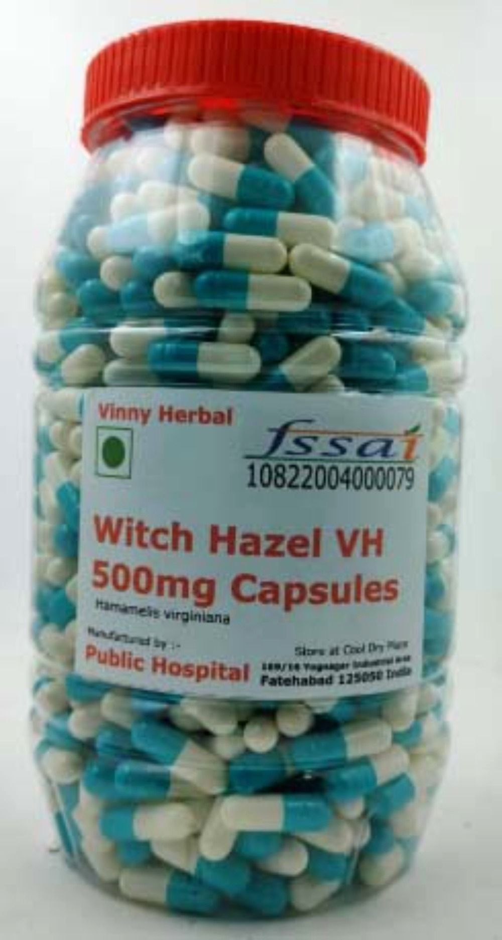 Witch Hazel VH Herbal Supplement 500mg Capsules