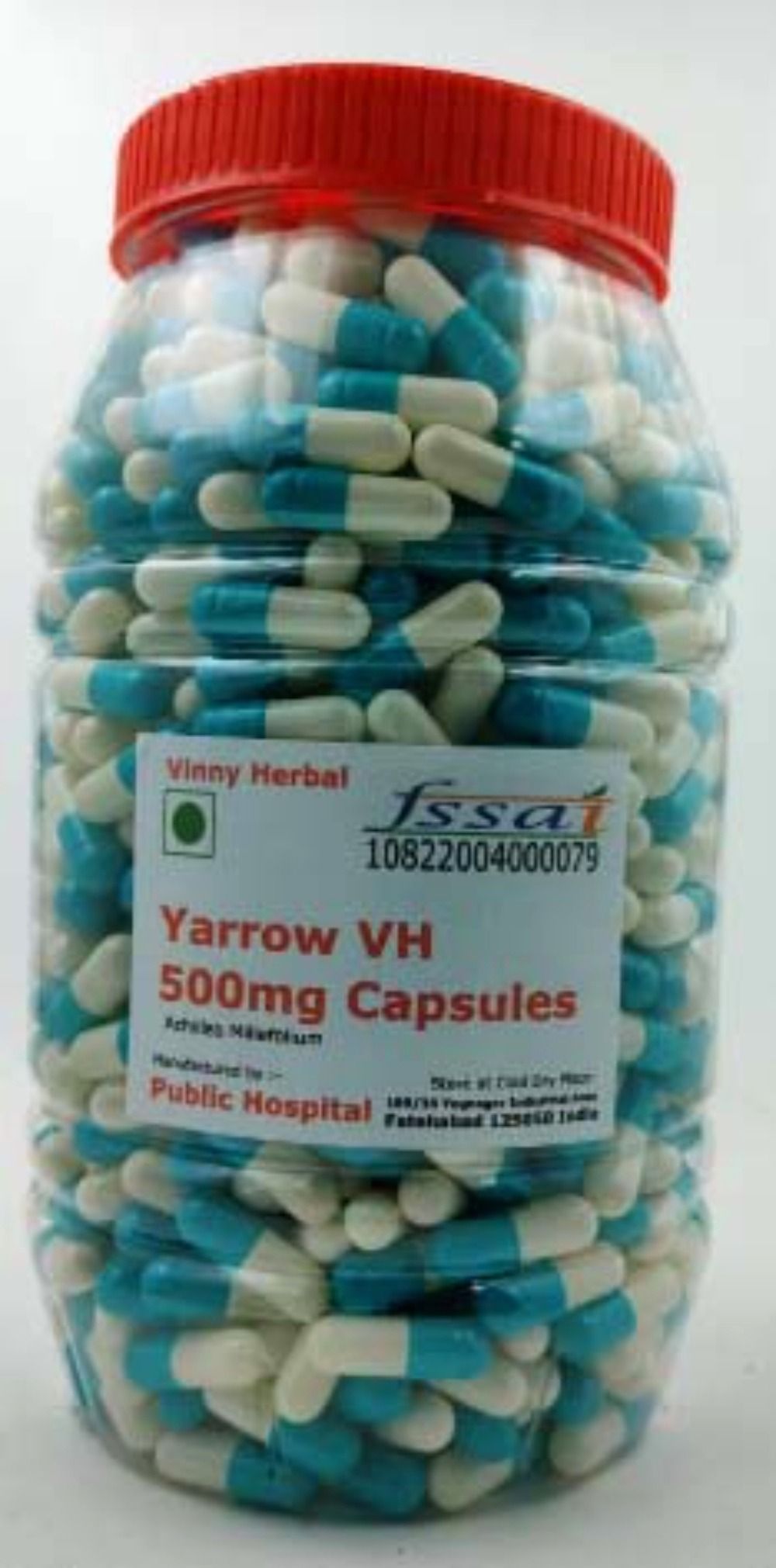 Yarrow VH Herbal Supplement 500mg Capsules