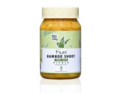 Kuhi's Bamboo Pickle made with King Chilli | Preservatives Free Pickle