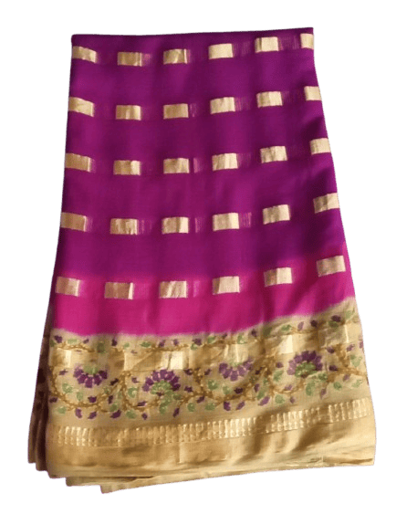  Georgette Saree With Blouse Piece