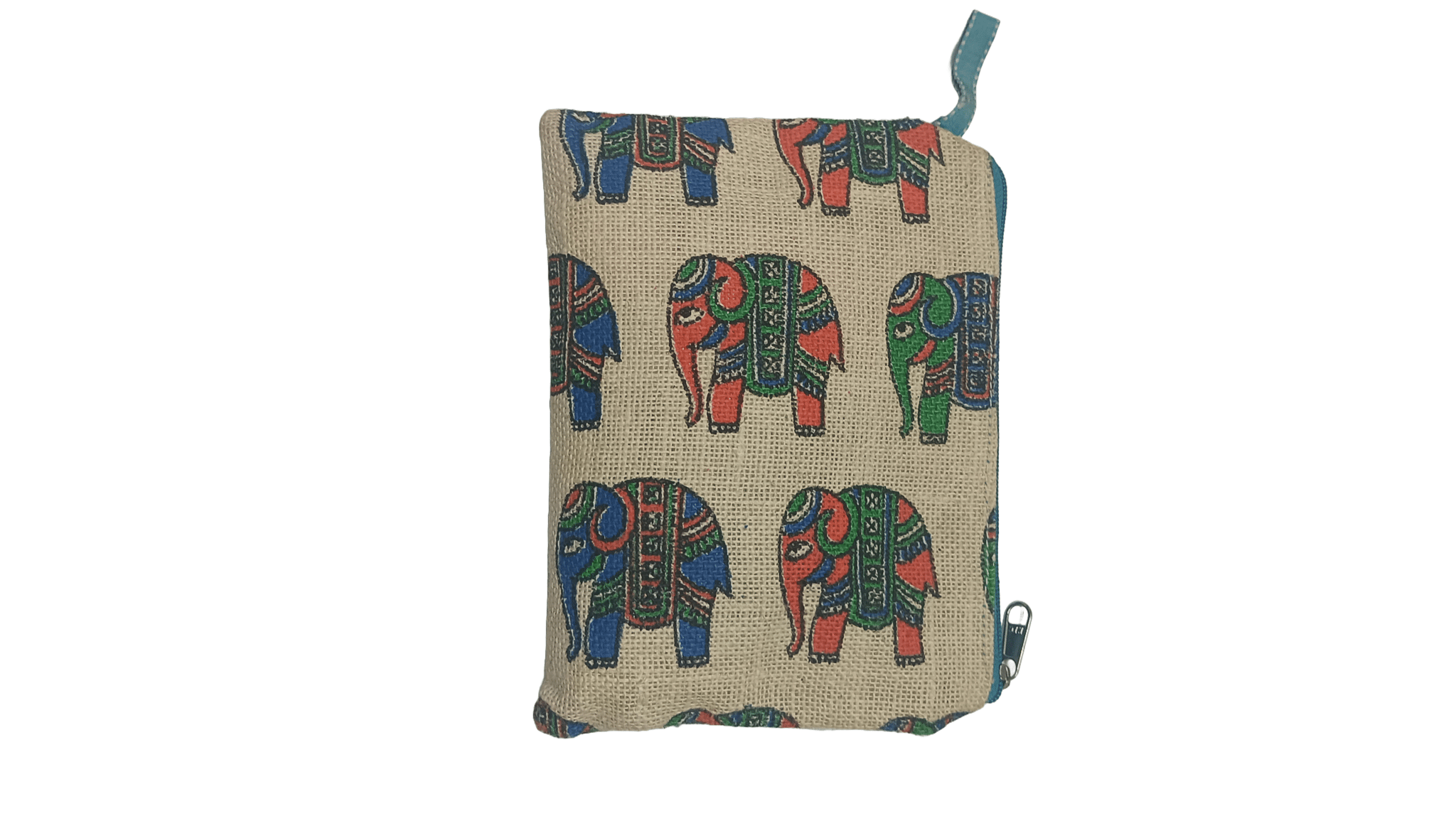 Jute Elephant Coin Purse