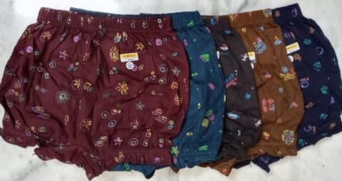 Combo of 5 - Women Daily Wear Classic Printed Bloomer Panties - Multi-colour.