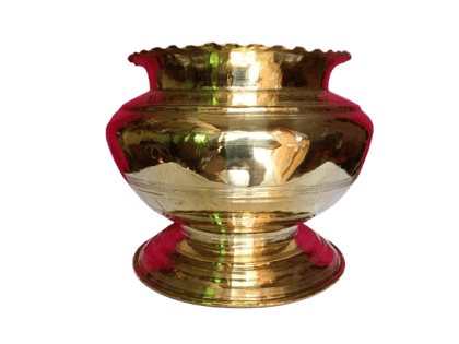 Sri Vijayala Hastakala Nilayam- "Kalash Brass Pot with Stand"