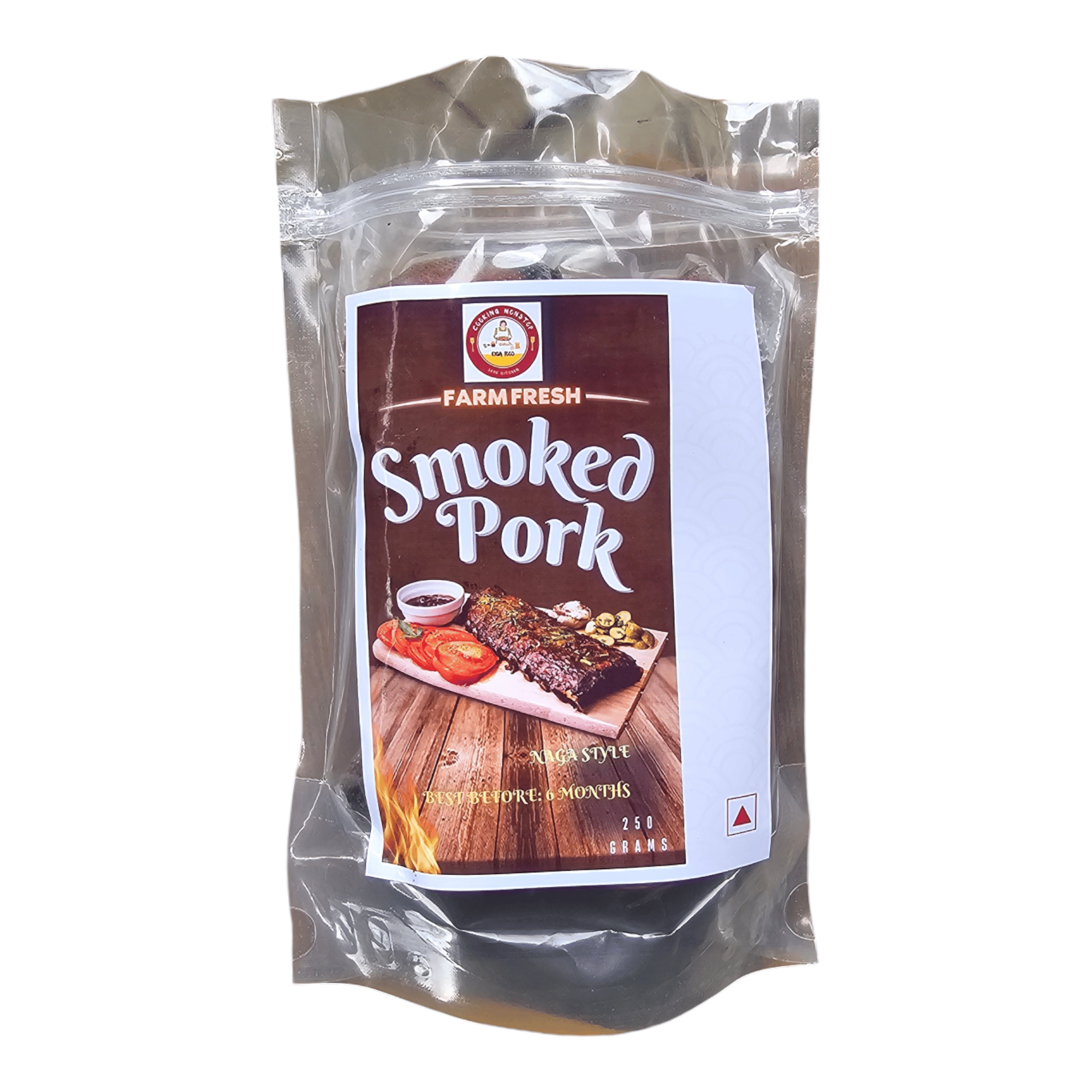 Smoked Pork Naga Style, Vaccum Seal, 200 Grams