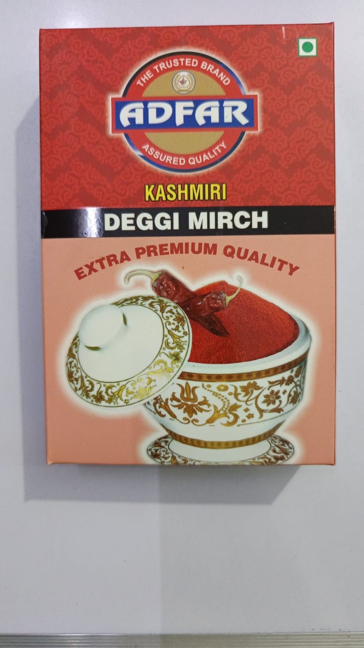  Adfar Kashmiri Deggi Mirch - 100% Natural & Premium Quality Kashmiri Red Chilli Powder - 200g