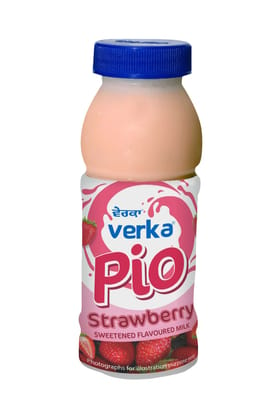 Sweetened Flavour Milk - (Strawberry Pio -180 ML)