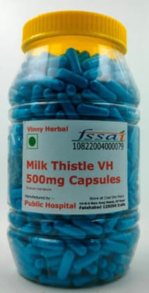 Milk Thistle VH Herbal Supplement 500mg Capsules