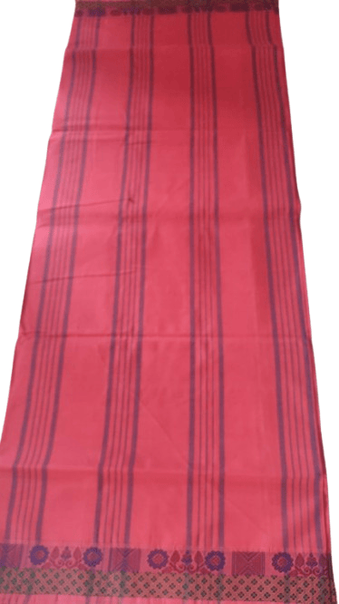 Vani Handlooms Pure cotton Saree- Maroon colour with blowse piece