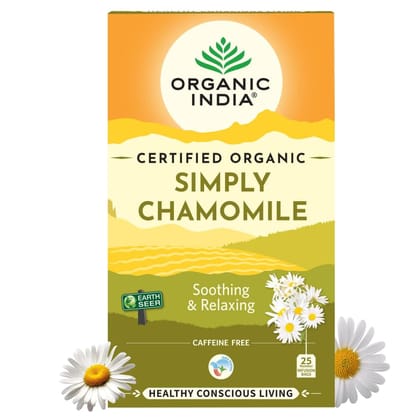 Organic India Simply Chamomile 25 Tea bags (Pack of 1)