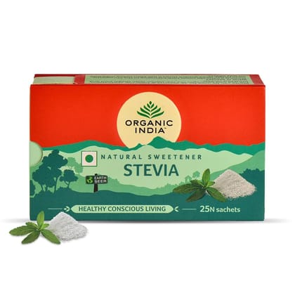 Organic India Stevia, 25 Sachets - 75g