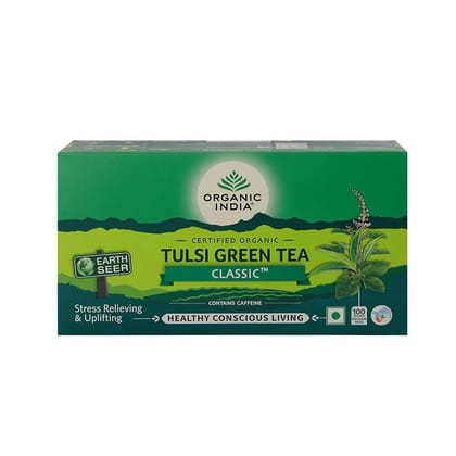 Organic India Tulsi Green Tea Classic 100 Teabags