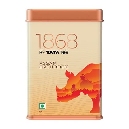 1868 by Tata Tea Assam Orthodox | 100g | Assam Black Tea | Premium Black Tea with malty taste & rich colour