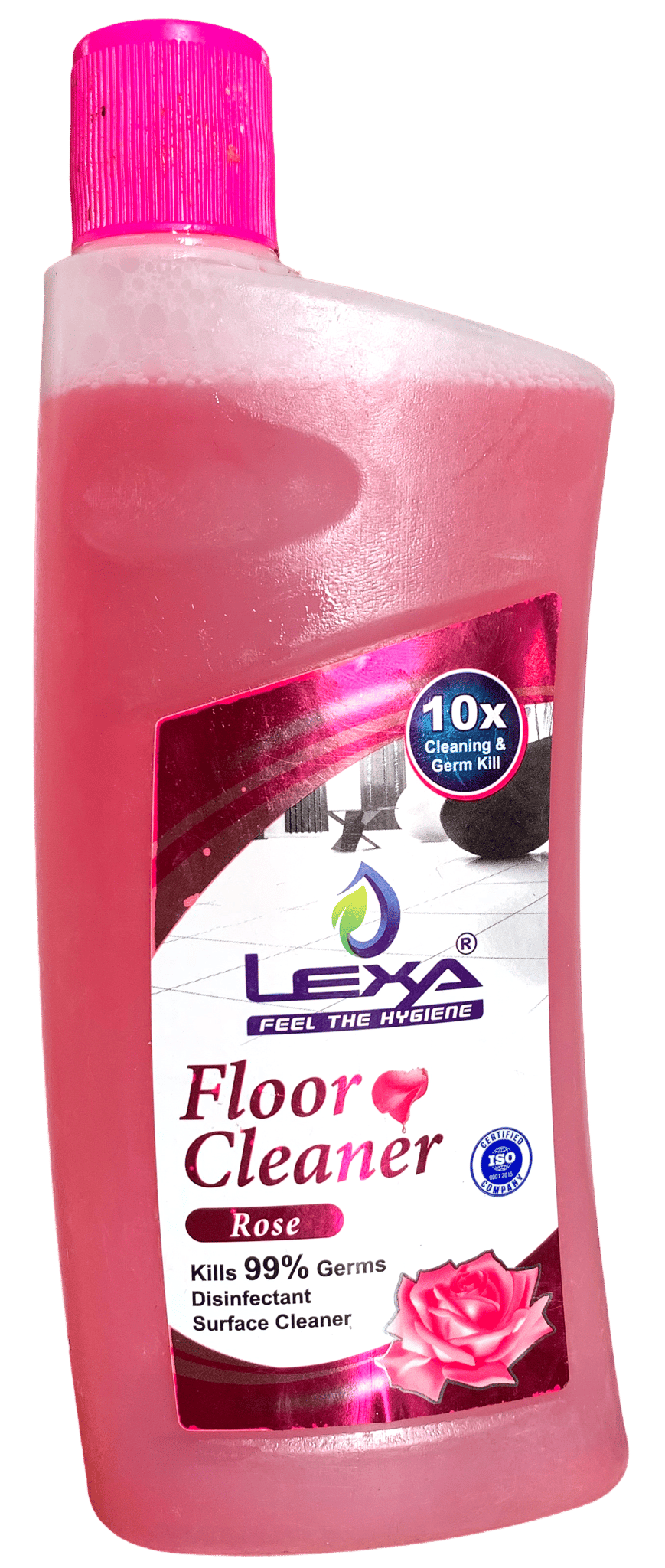 Lexa Floor Cleaner Rose - 10x Cleaning and Germ Kill 99% - Disinfectant, Surface Cleaner 500ml