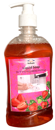  SOHAM Strawberry Liquid Hand Soap, 500ml