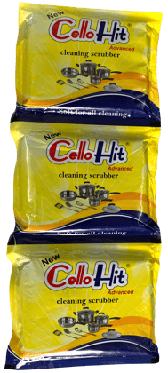 Cello Hit Advanced Cleaning Scrubber (Pack of 3)