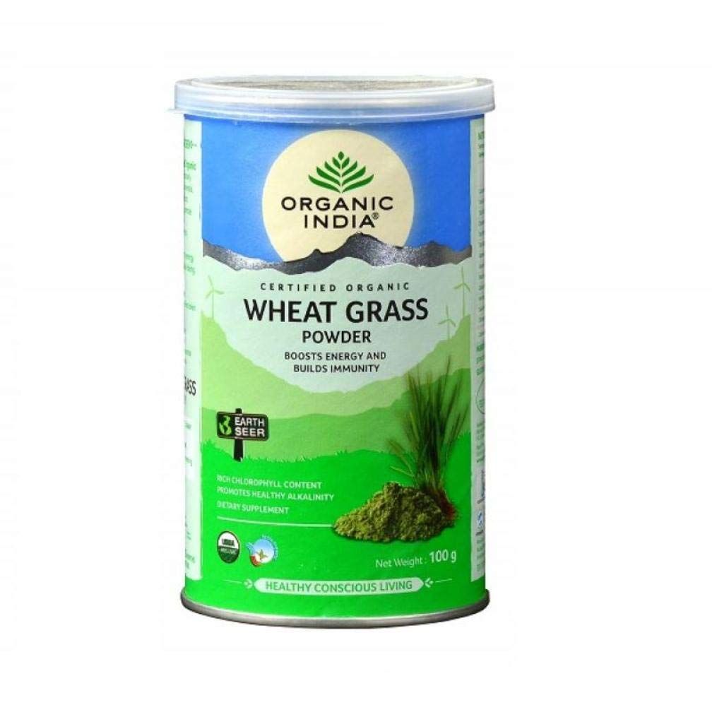 Organic India Wheat Grass - 100 g, Boost Stamina powder