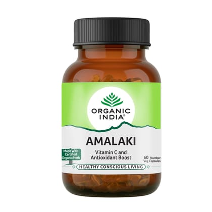 Organic India Amalaki - 60 Capsules Bottle