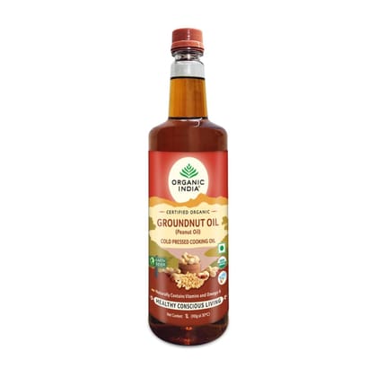 Organic India Organic Groundnut Oil - 1000 ml