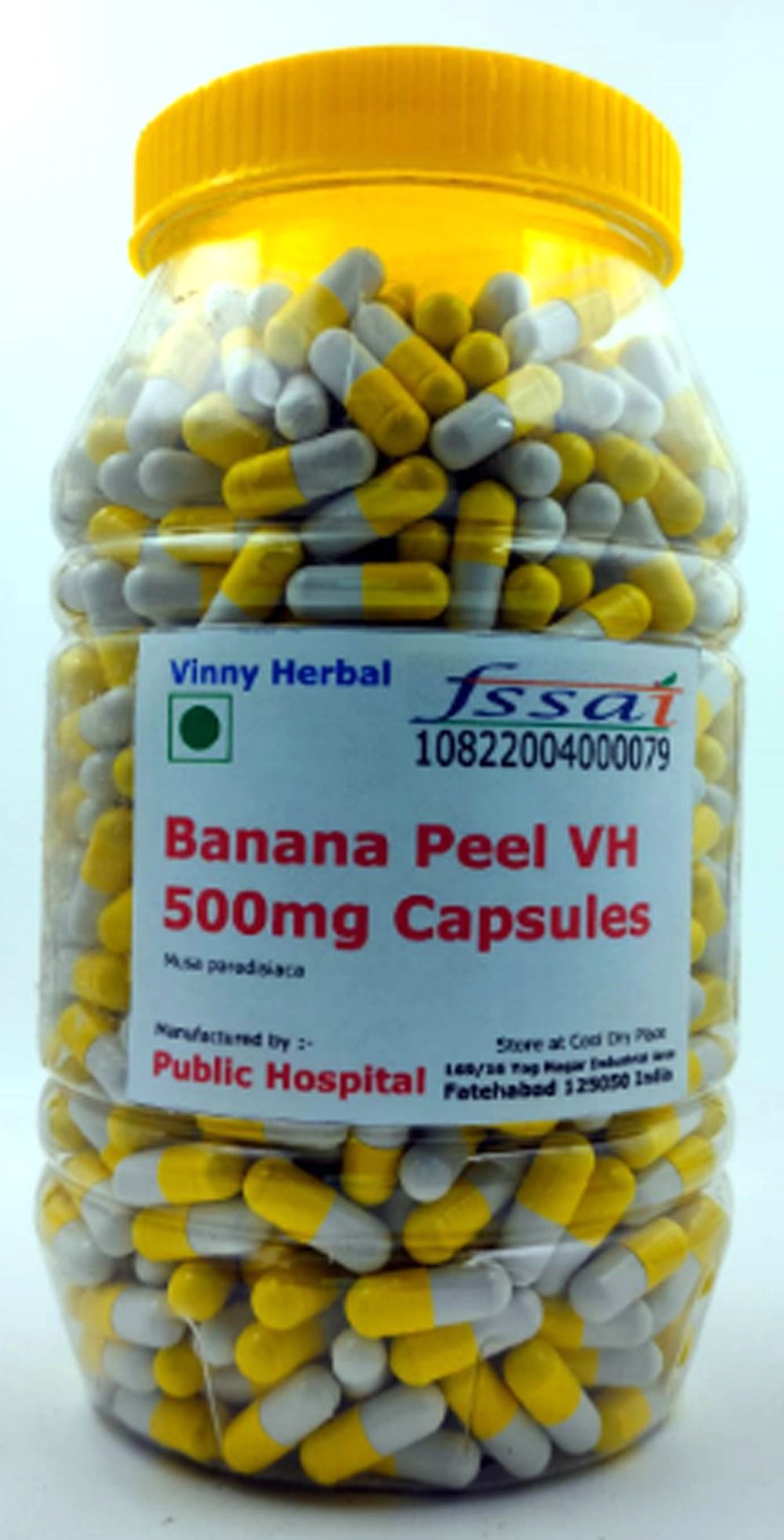 Banana Peel VH Herbal Supplement 500mg Capsules