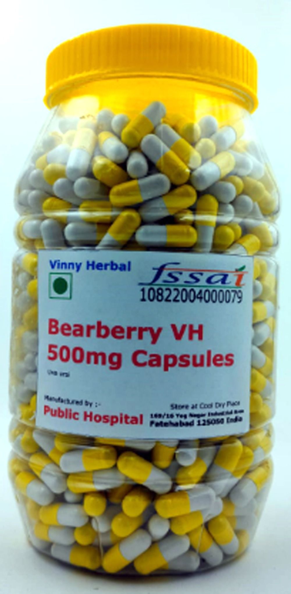 Bearberry VH Herbal Supplement 500mg Capsules