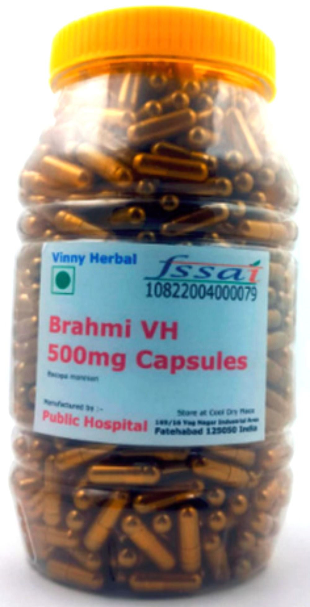 Brahmi VH Herbal Supplement 500mg Capsules