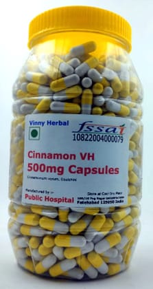 Cinnamon VH Herbal Supplement 500mg Capsules