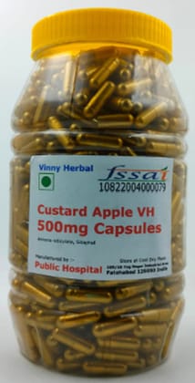 Custard Apple VH Herbal Supplement 500mg Capsules