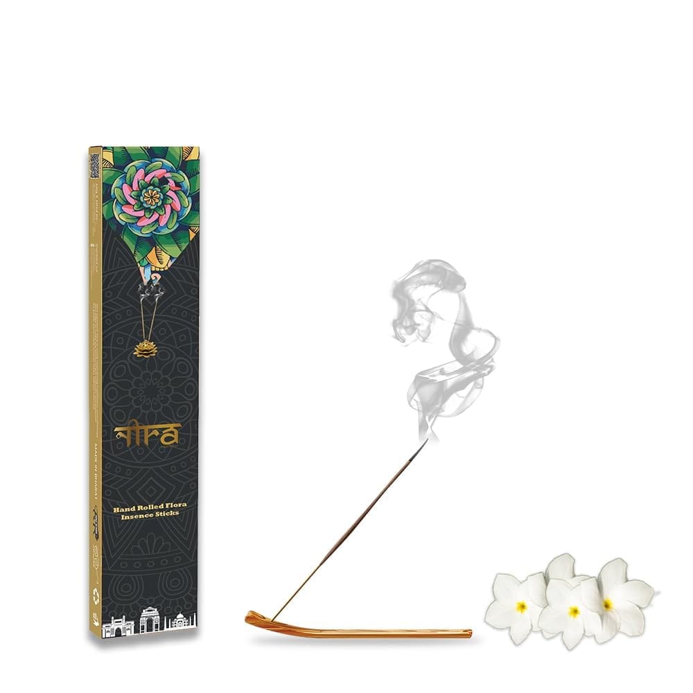 NIRA Fragrances Nag Champa Fragrance 40 Incense Stick Combo 100% Natural & Organic Cow Dung Handmade Agarbatti Best for Morning and Evening Pooja, Meditation, and Aromatherapy, Yoga