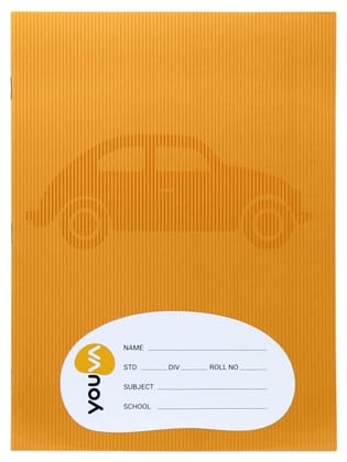 Navneet Youva | Brown Cover | Soft Bound Notebook | 18 cm X 24 cm | 172 Pages | Pack of 12 | Doube Line